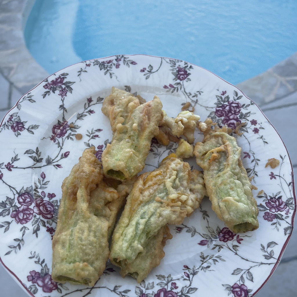 Beignets de fleurs de courgettes