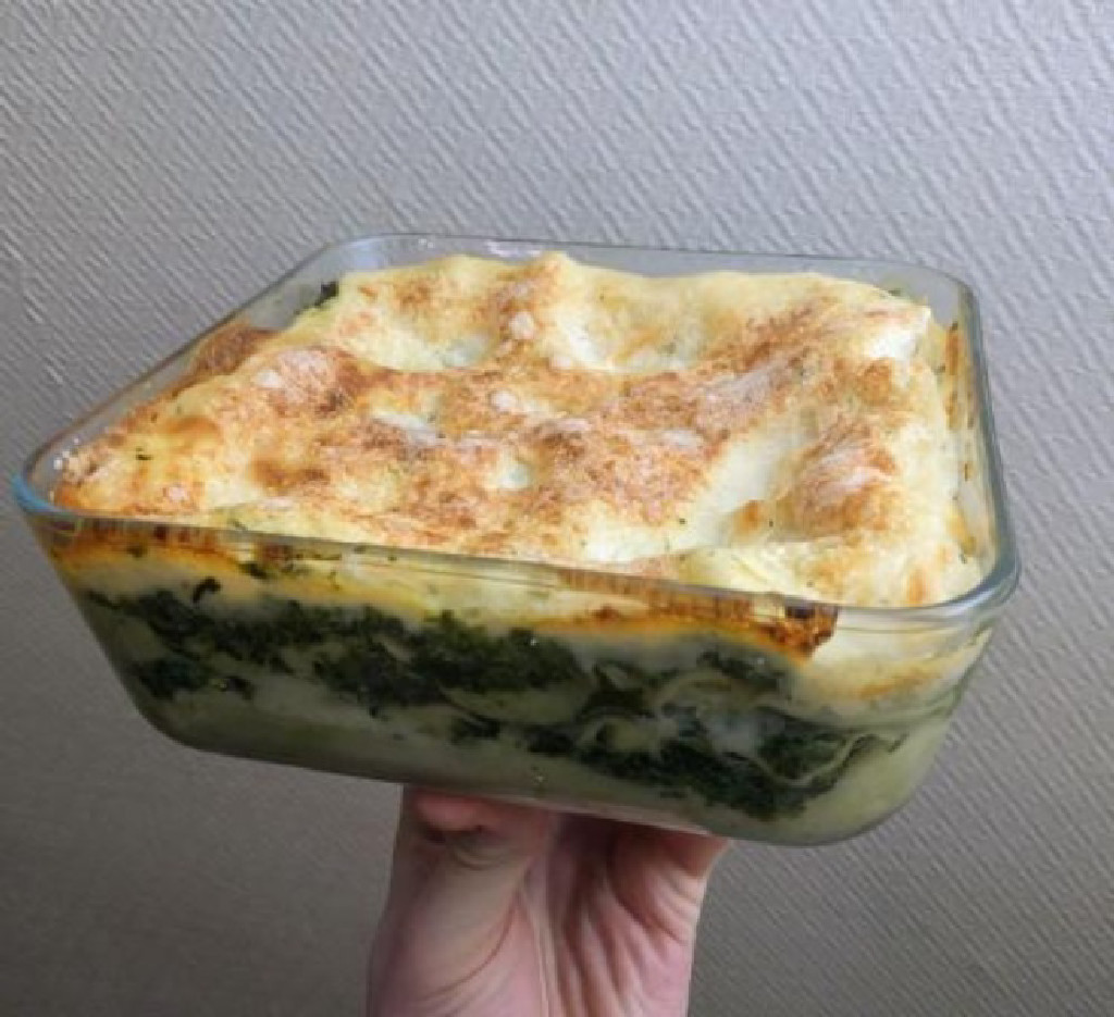 Lasagnes chèvre-épinard