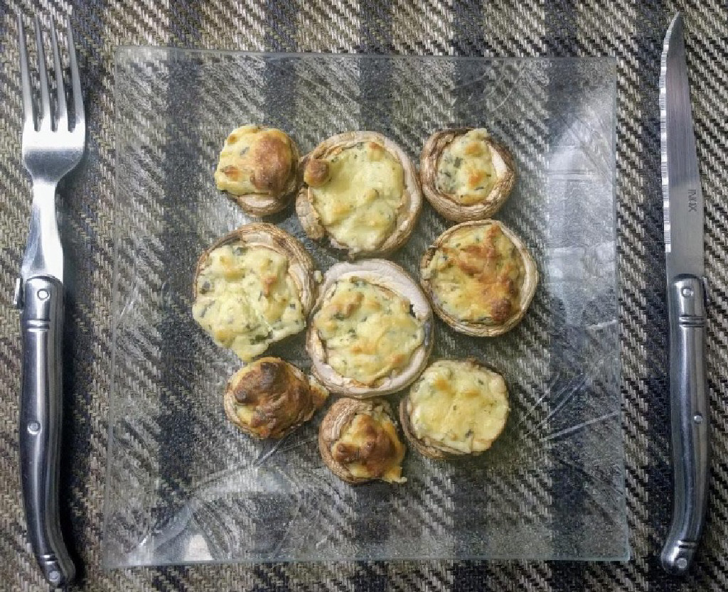 Champignons farcis au Boursin